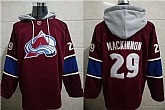 Avalanche 29 Nathan Mackinnon Burgundy Stitched Pullover Hoodie,baseball caps,new era cap wholesale,wholesale hats
